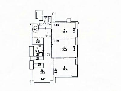 квартира по адресу Трускавецкая ул., 8