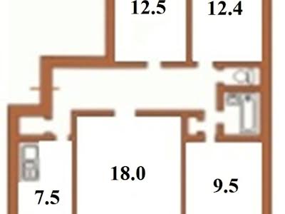 квартира по адресу Донецкая ул., 57а