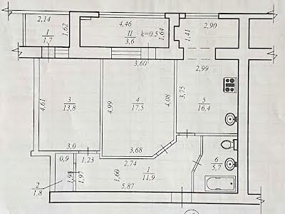 квартира за адресою Набережна Перемоги вул., 136-А