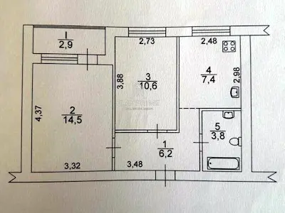 квартира за адресою Київ, Теліги Олени вул., 43