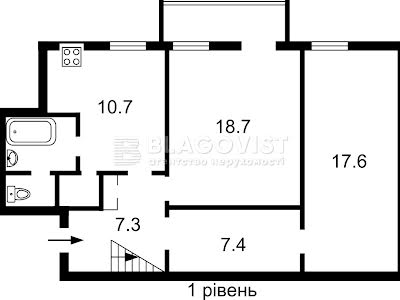 квартира за адресою Київ, Антоновича вул. (Горького), 24