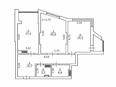 квартира за адресою Київ, Оболонський просп., 1