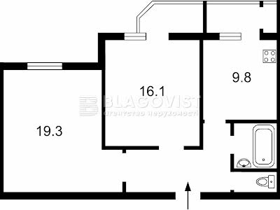 квартира по адресу Ахматовой Анны ул., 33