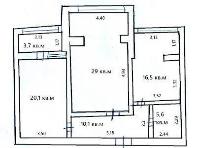 квартира за адресою Кричевського, 33