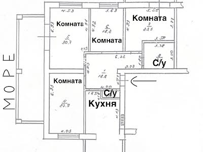 квартира по адресу Одесса, Дунаева пер., 3б