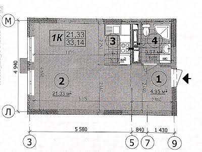 квартира по адресу Олены Пчилки ул., 7