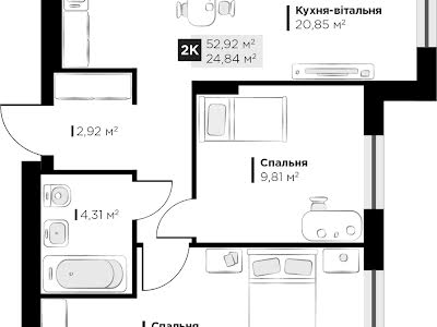 квартира по адресу Винники, Галицкая ул., 4