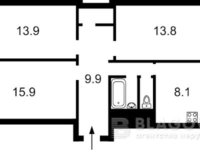 квартира по адресу Героев Днепра ул., 6