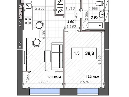 квартира по адресу Миколи Сингаївського ул. (Ново-Оскольская), 8к