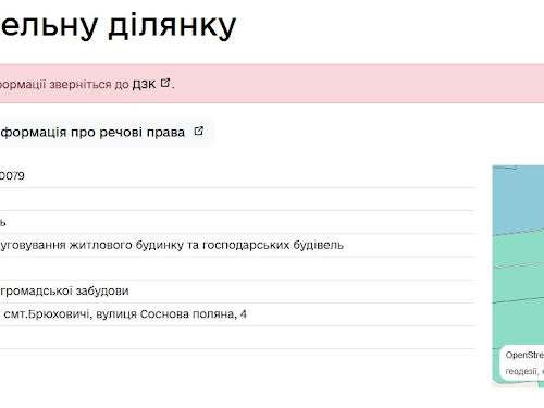 ділянка за адресою Соснова Поляна вул., 4