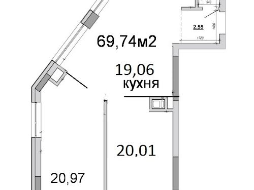 квартира по адресу Величковского ул., 7А