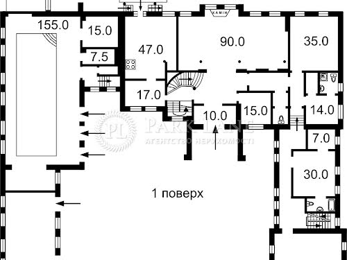 будинок за адресою смт. Козин, Лісова вул.