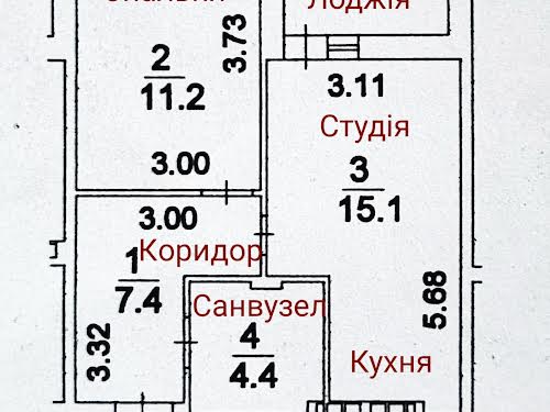 квартира за адресою Київ, Регенераторна вул., 4