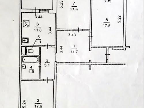 квартира по адресу Драгоманова ул., 8А