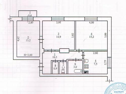 квартира по адресу Кривой Рог, проспект Гагаріна, 51