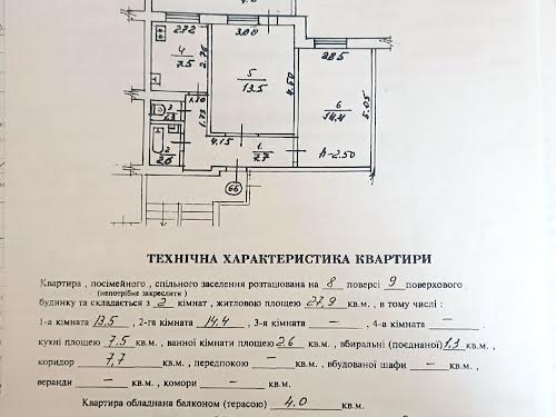 квартира по адресу Стрийская ул., 87-Б