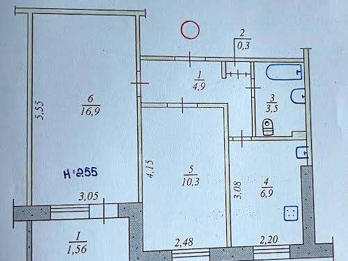 квартира по адресу Кобылянского ул., 223