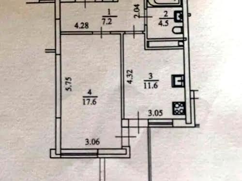 квартира по адресу Осокорская ул., 2а