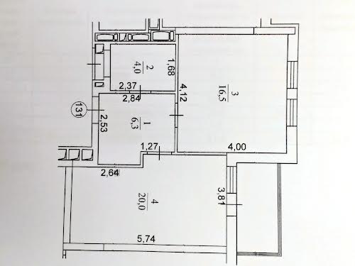 квартира по адресу Олеся Бердника ул., 1-Г