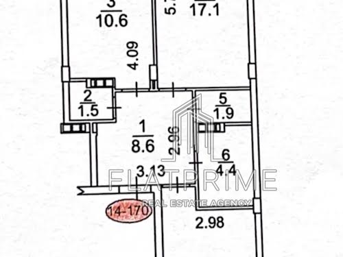 квартира по адресу Регенераторная ул., 4к14