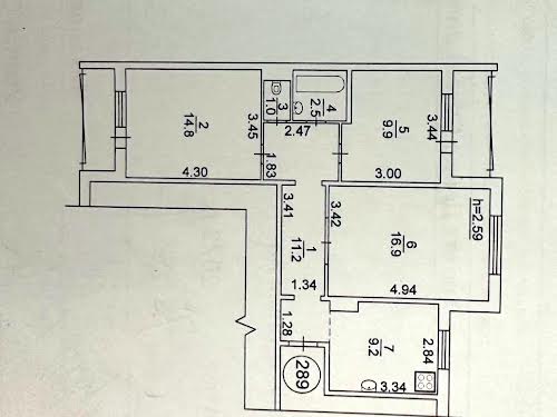 квартира по адресу Червоной Калины просп. (Маяковского Владимира), 34