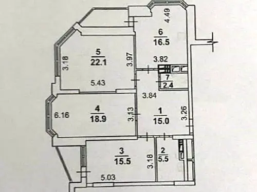 квартира за адресою Анни Ахматової вул., 34