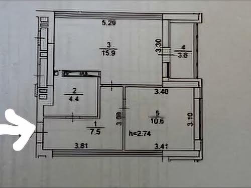 квартира за адресою Київ, Тираспольська вул., 52