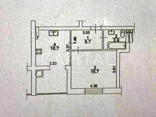 квартира по адресу Бакинская ул., 1-Б