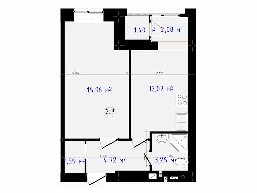 квартира по адресу Академика Сахарова ул., 5