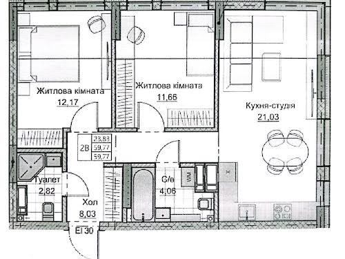 квартира по адресу Андреевская ул., 2-А