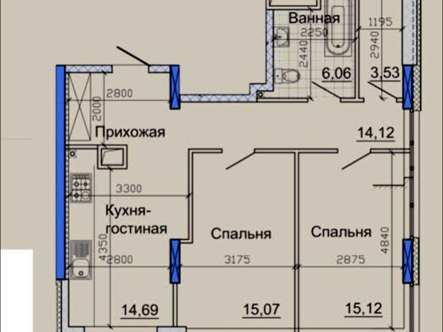 квартира по адресу Владимира Вернадского ул. (Дзержинского), 35Н