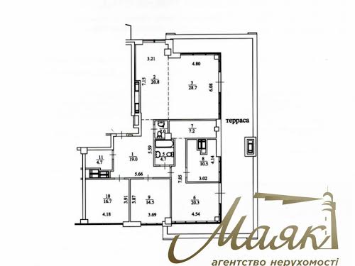 квартира за адресою Саперне Поле вул., 3