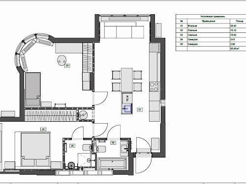 квартира за адресою с. Новосілки,  Молодіжна вул., 3а 