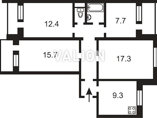 квартира за адресою Київ, Вишгородська вул., 32/2