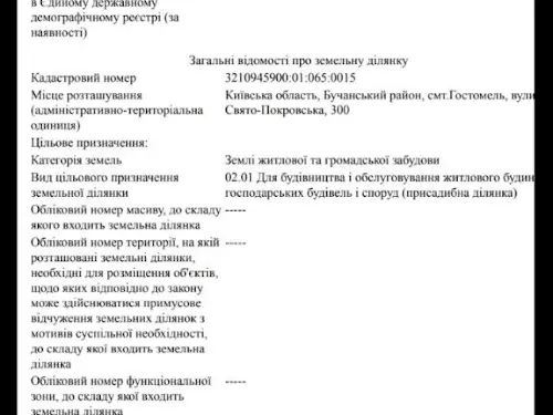 дом по адресу пгт. Гостомель, Свято-Покровская ул., 300