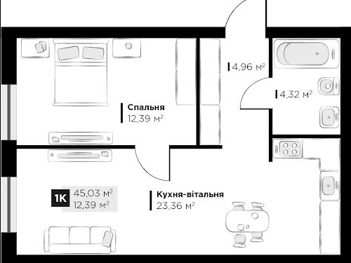 квартира за адресою Галицька вул., 1