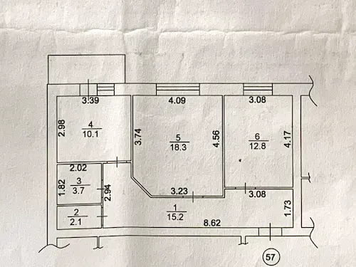 квартира по адресу Терновская ул., 2а