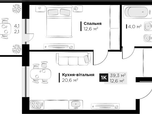 квартира по адресу Филиппа Орлика ул., 1