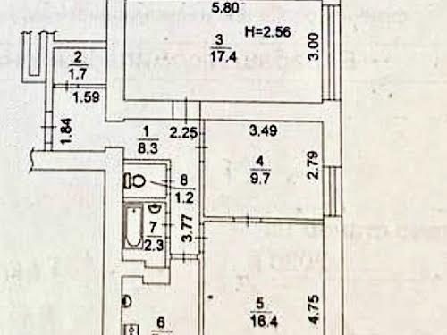 квартира по адресу Киев, Русановская набережная ул., 16