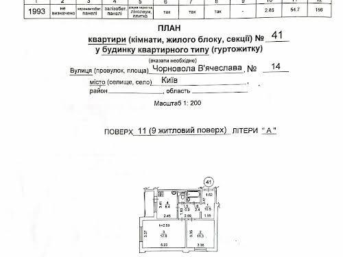 квартира по адресу Черновола Вячеслава ул., 14