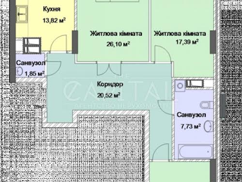 квартира по адресу Андрея Верхогляда ул. (Михайла Драгомирова), 20