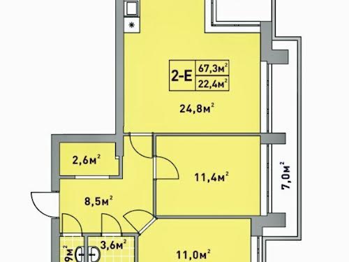 квартира по адресу Университетская ул., 3/8