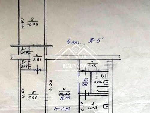 квартира по адресу Соборности ул. (Косиора), 25