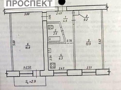 квартира за адресою Берестовська вул. (Пушкіна), 55