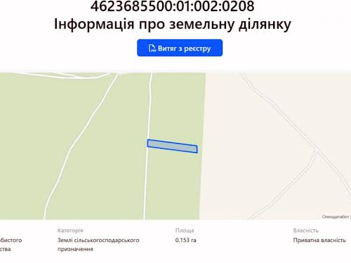 ділянка за адресою Шевченка