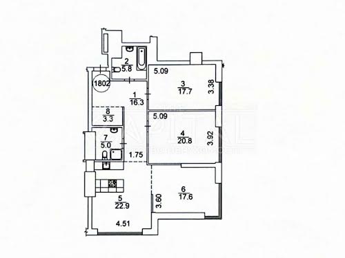 квартира по адресу Киев, Трускавецкая ул., 8