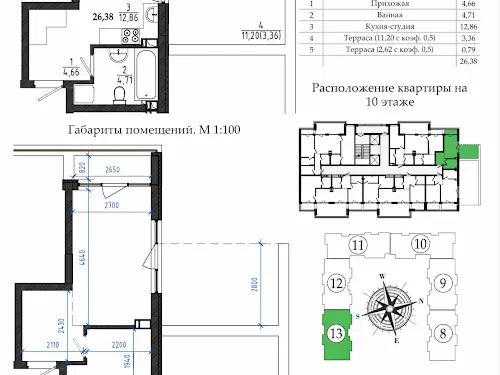 квартира за адресою Чехова вул., 1