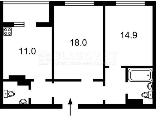 квартира по адресу Бориса Гмыри ул., 14б