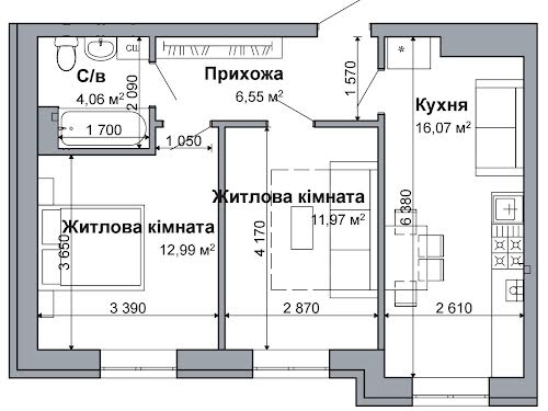 квартира за адресою провулок Грушевського М., 20