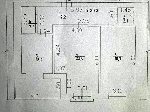 квартира по адресу Байды Вишневецкого ул., 68/1
